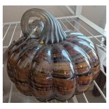 Glass Pumpkin Decor