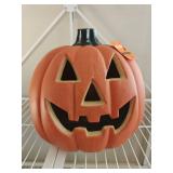NEW 12" Light Up Plastic Pumpkin