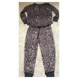 Sz M Set Secret Treasures 2 Pc Pajama Cheetah