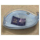 White Cristal 10ï¿½  Italian art glass bowl