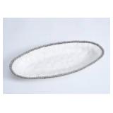 16ï¿½ Peltrina Porcelain  White Oval serving dish