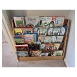 35.5x 11"ï¿½31" Slanted Bookcase with Books