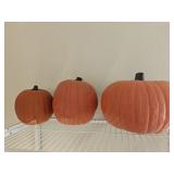 (3) Plastic Pumpkins