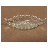 Fostoria American Pattern Art Deco Relish Boat
