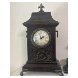 Antique Style Wooden Mantel 13" Clock