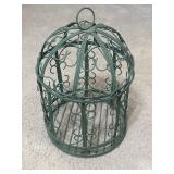 14" Green Day Wrought Iron Birdcage