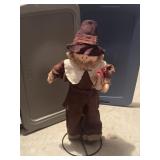 29" Thanksgiving Pilgrim Scarecrow Doll W/a