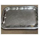 16"x12" Chrome Plated Rectangular Serving Tray