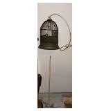 63" VTG Art Deco Dome Top Wire Birdcage Hanging