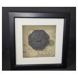 8.5x8.5 Framed display of Reproduction of an