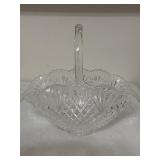 PINEAPPLE Pressed Glass Diamond Fan Design 14"