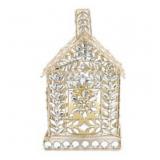 August & Leo 10"Jeweled House with LED Candle
