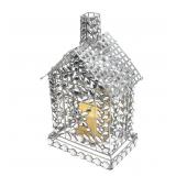 August & Leo 10"Jeweled House with LED Candle