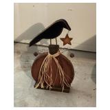21" Rustic Tabletop Primitive Style Wooden Decor
