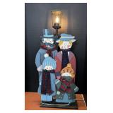 28ï¿½ Handcrafted Wooden Folk Art Christmas Caroler