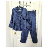 Romantic Moodsï¿½ 2 Piece Pajama Set Blue Polka Dot