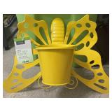NWT Living Solutions Metal Butterfly Planter