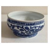 7.5" Chinese Blue White Porcelain Flower Bowl