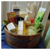 Wooden Tub Full of  Products