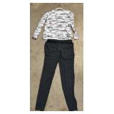 Sz S Secret Treasures 2 Pc Pajama Set Gray