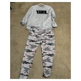 Sz M Secret Treasures 2 Pc Pajama Set Yawn