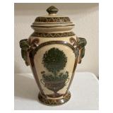 12" Tuscany style with a topiary design Urn
