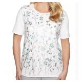NWT Sz PM Alfred Dunner Versailles Floral Mesh