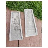 (2) Plastic Gutter Spalsh Guards