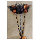 (3) NEW 3ft Plastic Witch Brooms