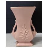 8" Vintage McCoy 1940s Pink Double-Handled Vase