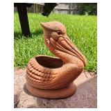 Terra Cotta Pelican Planter 16x13