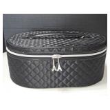 Lancï¿½me Black Quilted Cosmetic Train Case