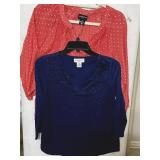 (2) Sz PS/PM Liz Claiborne Career Blouses