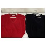 (2) SZ L Vintage Collections Sweater Vests