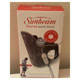 NIB Sunbeam Heated Back Wrap With a Contoured 23"