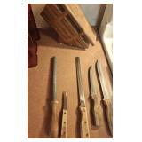Made in Japan Stainless Full Tang Knives w/Block