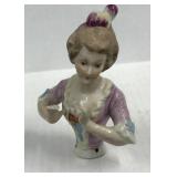 Vintage Porcelain Victorian Lady Half Doll.  5ï¿½