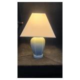 LIght Blue Ceramic Table Lamp 18"