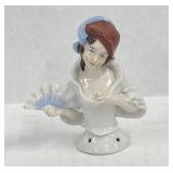 Antique German Porcelain Half Doll,  2.5 ï¿½ Tall