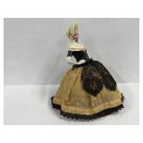 Antique German Porcelain Half Doll Pin Cushion