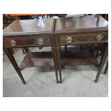 (2) 20"ï¿½16"ï¿½30" Federal-style Mahogany Side