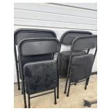 (4) Folding Chairs with Cushion