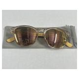 Piranha Eyewear Stax II Round Bamboo Sunglasses