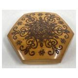 Hexagonal Lidded Trinket/Jewelry Box