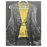 Sz 2XL Wilsons Leather Black Gilet