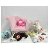 Battat 8.5ï¿½ Tall Pink Upholstered Doll Armchair