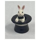 Vintage Hagen Renaken Rabbit In Hat Figurine