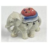 Vtg Japan Elephant Pin Needle Cushion Holder