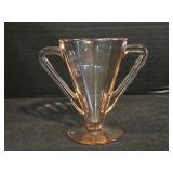 Pink Depression Glass Open Sugar Bowl sugar bowl