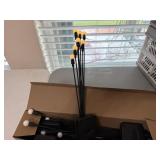 NIB (4) Solar-Powered LED Firefly Garden Light